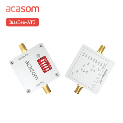 خفّف الراديو الرقمي قابل للتعديل 0-4Ghz 1-16dB ثمانية أجهزة تحيز المكاسب مع مصدر الطاقة