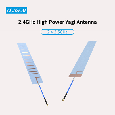 RFSMA الذكور Yagi طائرة بدون طيار جهاز التشويش الهوائي 50 أوم 13 دبي فائدة عالية