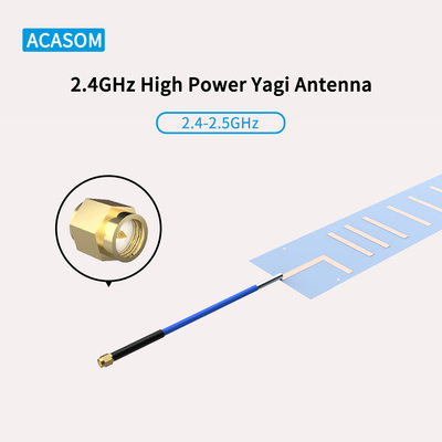 RFSMA الذكور Yagi طائرة بدون طيار جهاز التشويش الهوائي 50 أوم 13 دبي فائدة عالية