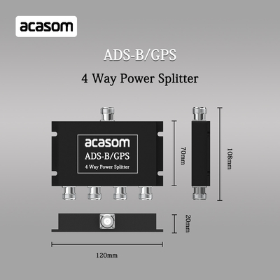 مقسم طاقة 4 طرق لإشارات ADS-B و GPS 800-2150MHz N