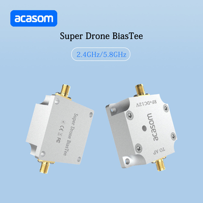 12 فولت سوبر طائرة بدون طيار التحيز Tee خسارة إدراج منخفضة ≤0.4dB للطاقة المدخلة ≤40dBm و 2.4-2.5GHz