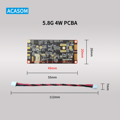 قوة 5W 37dBm تعزيز إشارة RF 12V PCBA ل 5.8GHz و 2.4GHz تمديد النطاق اللاسلكي