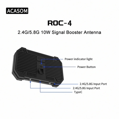 10 واط جهاز استقبال RF 8000mAh مزدوج النطاق جهاز طيران بدون طيار مكبر إشارة Dji UAV