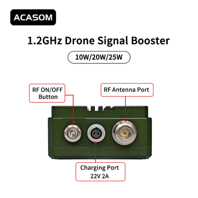 MAX-2 في الهواء الطلق 1.2GHz 10W مكبر إشارة مكبر إشارة مكبر نطاق طارق 1.2G Image Transmitter