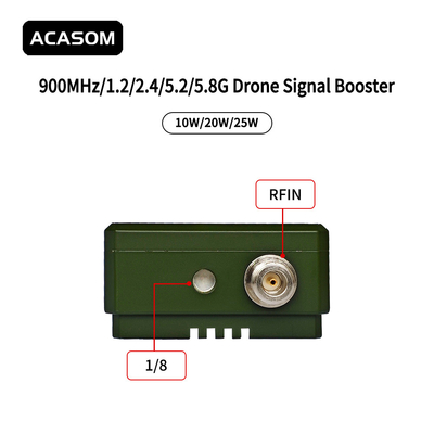 مضاعفات إشارة طائرات بدون طيار متينة 10W 20W 25W من 900MHz إلى 5.8GHz