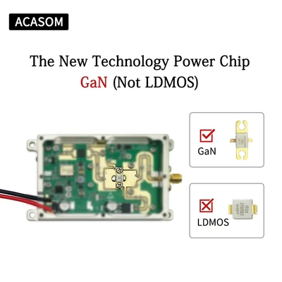 400MHz 500M 50W GAN 450M وحدة التشويش بدون طيار مع قشرة الألومنيوم