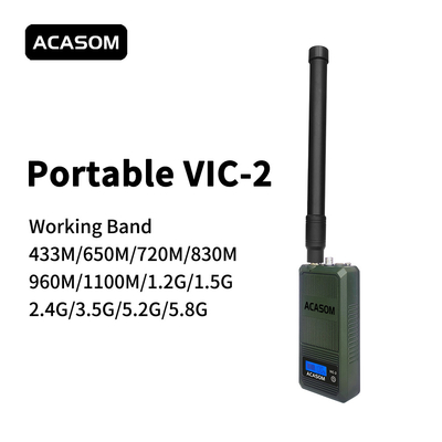 300MHz-400MHz 50W طائرة بدون طيار تردد راديوي جامر مقاومة المياه المحمولة